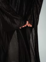 Elegance pleated kimono in black