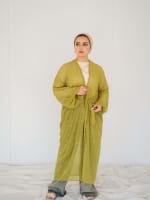 Galaxy kimono in lime green