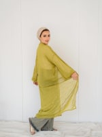 Galaxy kimono in lime green