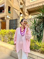 Ellen top in powder pink