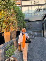 Flowy pants in latte