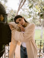 Naomi kaftan with fringes 