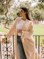 Naomi kaftan with fringes 