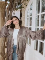 Crushed kimono - Brown 