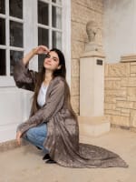 Crushed kimono - Brown 