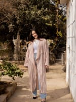 Crushed kimono - Blush pink 