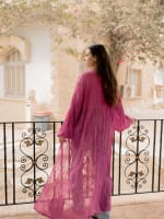 Pleated kimono - purple 