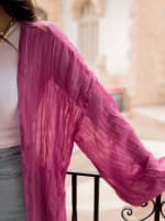 Pleated kimono - purple 