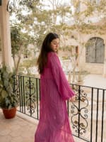 Pleated kimono - purple 