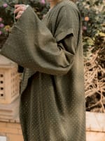 Shiny stud kimono - Olive 