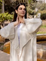 Shiny stud kimono - Beige 