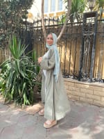 Flowy cardigan in olive 