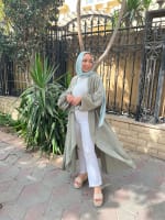 Flowy cardigan in olive 