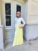 Flowy skirt- Butter yellow