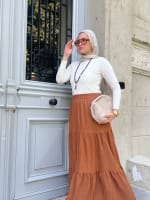 Flowy skirt- Brown