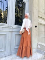 Flowy skirt- Brown