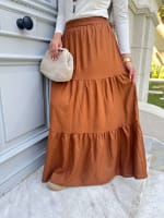 Flowy skirt- Brown