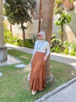 Flowy skirt- Brown