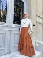 Flowy skirt- Brown