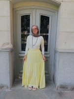 Flowy skirt- Butter yellow
