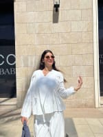 The ribbon blouse - white 