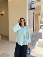 The Ribbon blouse - Mint