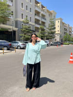 The Ribbon blouse - Mint