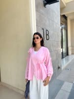 Ribbon blouse - Pink 