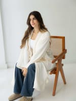 The knit cardigan-offwhite 