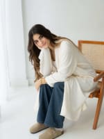 The knit cardigan-offwhite 