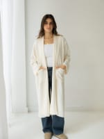 The knit cardigan-offwhite 