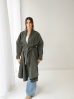 The waterproof coat-olive