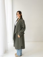 The waterproof coat-olive