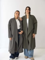 The waterproof coat-olive