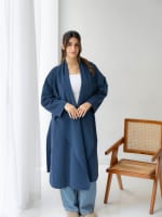 The waterproof coat-Navy