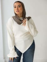 Everyday knit top- off white