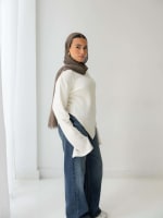 Everyday knit top- off white