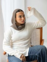 Everyday knit top- off white