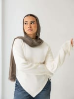 Everyday knit top- off white