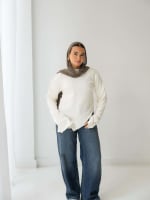 Everyday knit top- off white