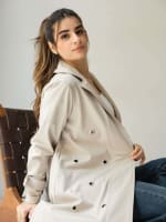 The Eyelet coat- Beige