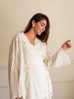 The ribbon blouse - white 
