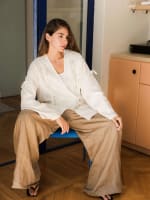 The ribbon blouse - white 