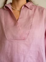 The soft glow top-pink