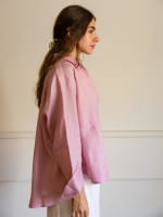 The soft glow top-pink