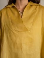 The soft glow top-mustard