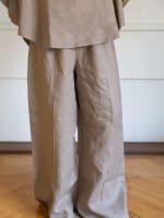 Soft glow pants -cafe 