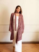 The oasis kimono-Dusty mauve