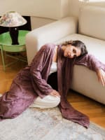 The oasis kimono-Dusty mauve