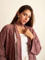 The oasis kimono-Dusty mauve